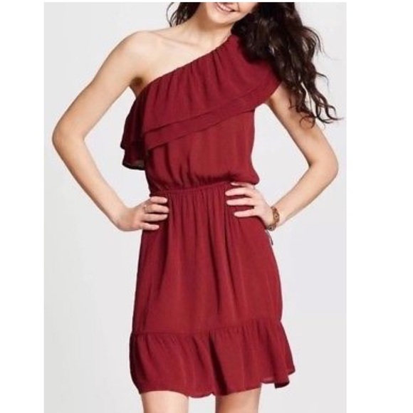 One-Shoulder Ruffle Dress - Picture 1 of 5
